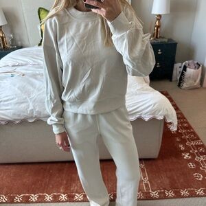 lululemon athletica Cream Wide Leg Pants